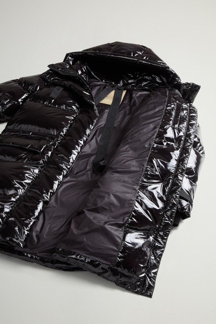 Parka trapuntato in nylon lucido Nero photo 10 | Woolrich