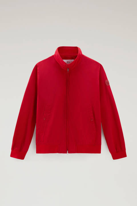 Cruiser Bomber Jacket in Ramar Cloth with Turtleneck Red photo 2 | Woolrich