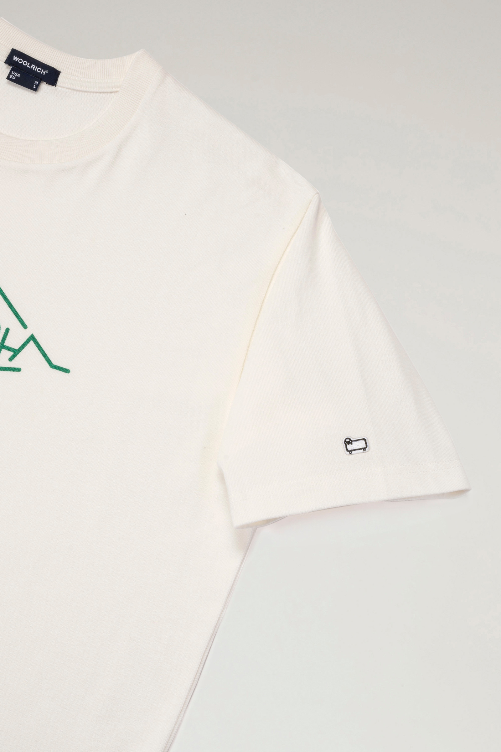 Mountainline T-shirt in Pure Cotton White photo 4 | Woolrich