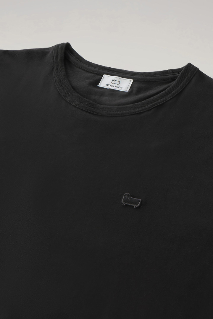 T-shirt Sheep en pur coton Noir photo 6 | Woolrich