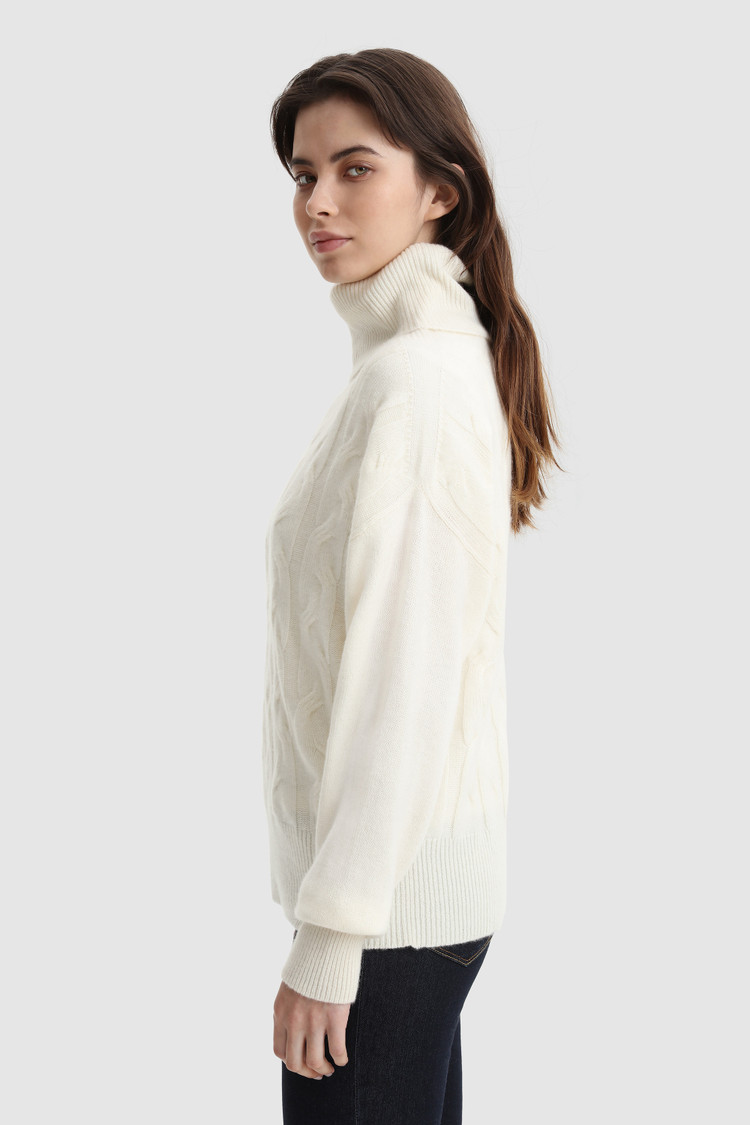 Pull à col roulé en cachemire