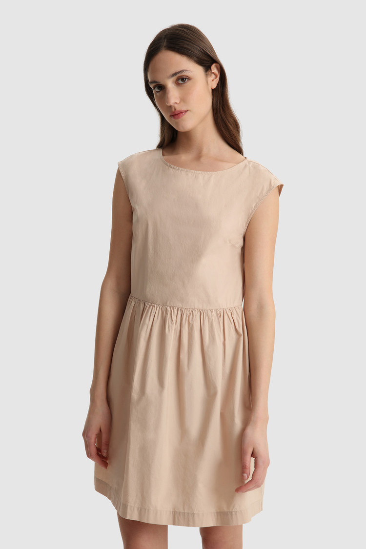 Popelinekleid mit Flügelärmel