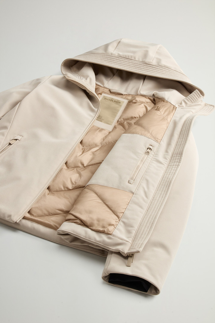 Kurzer Firth Parka aus Tech Softshell Beige photo 8 | Woolrich