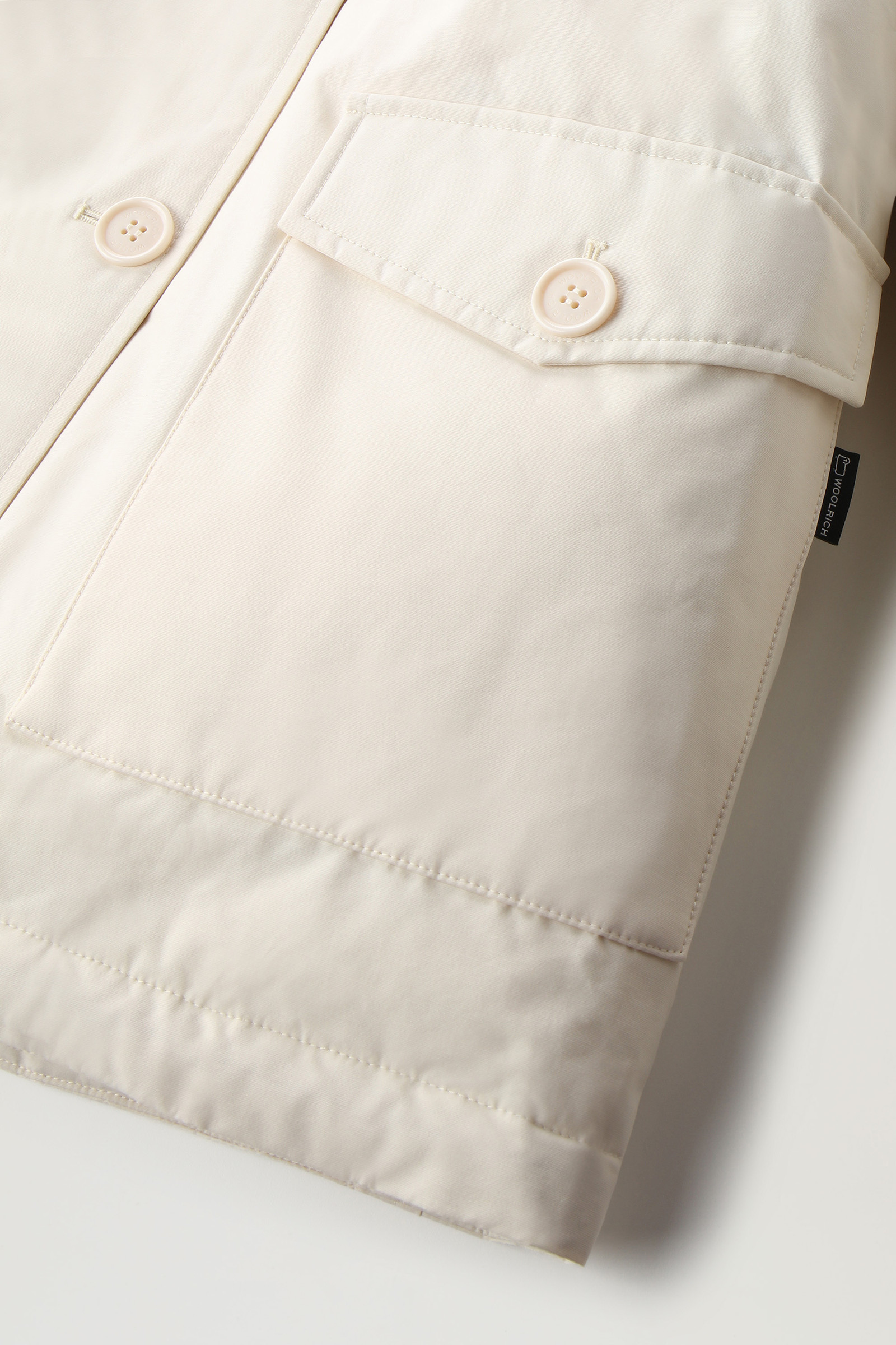 Arctic Parka en Ramar Cloth con cuatro bolsillos blanco photo 8 | Woolrich