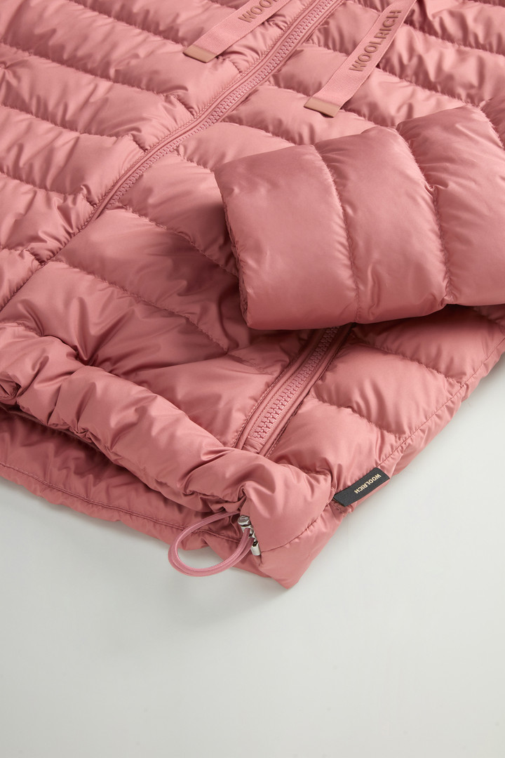 Padded Microfiber Jacket with Hood Pink photo 7 | Woolrich