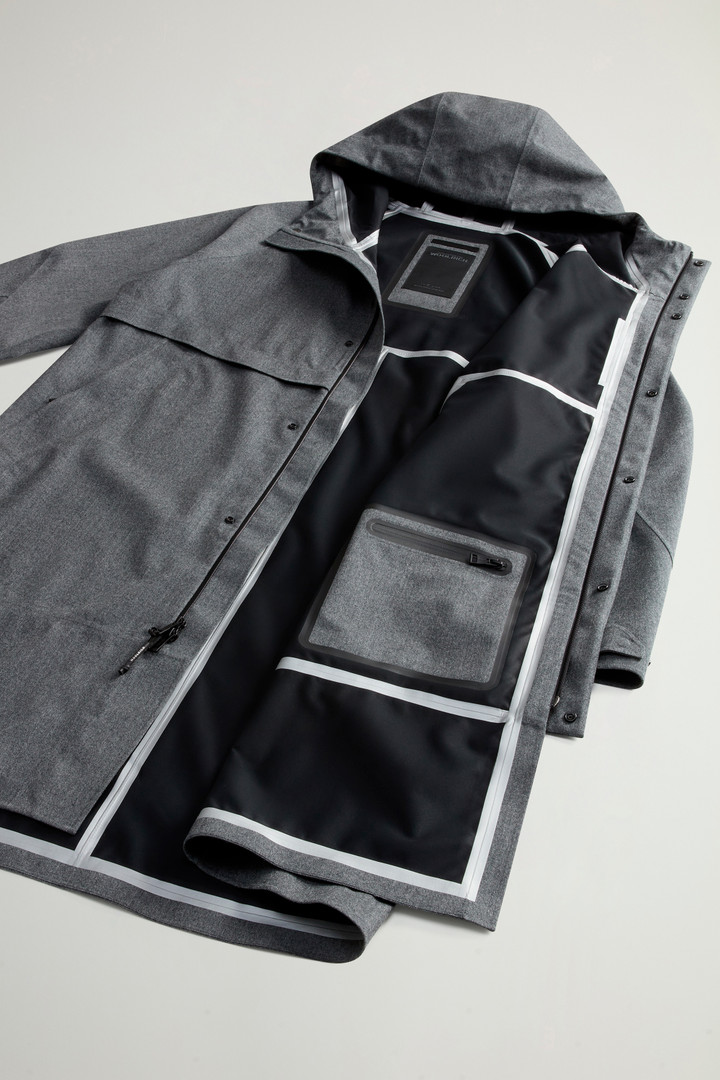Mantel van Italiaanse scheerwol met capuchon by Todd Snyder Grijs photo 10 | Woolrich