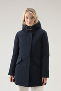 Luxury Arctic Parka with Hood with Glossy