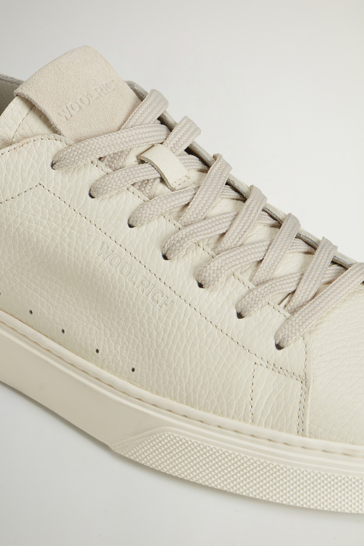 Cloud Court Tumbled Leather Sneakers White photo 5 | Woolrich