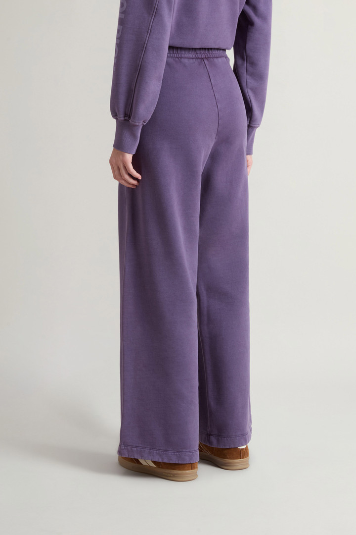 Pantaloni da ragazza in puro cotone felpato tinti in capo Viola photo 2 | Woolrich