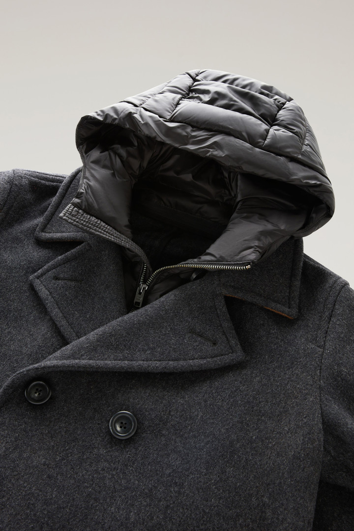 2-in-1 Peacoat in Recycled Italian Wool Blend Gray photo 2 | Woolrich