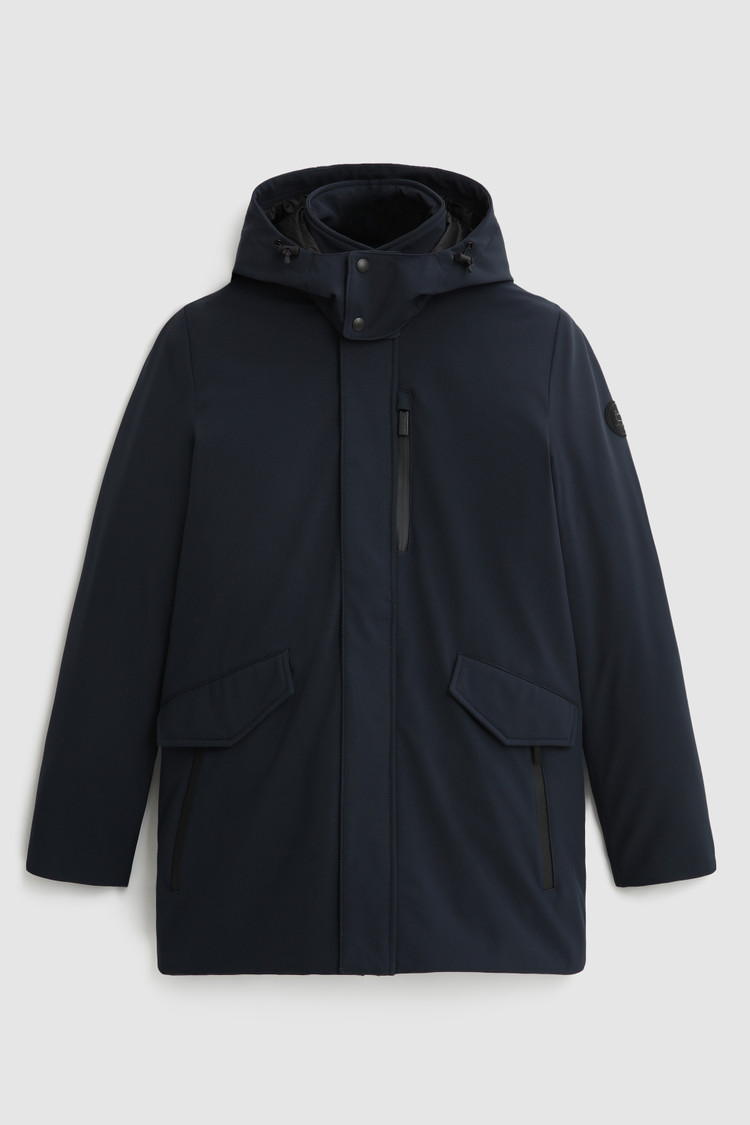 Giacca Barrow Mac in soft shell con cappuccio removibile