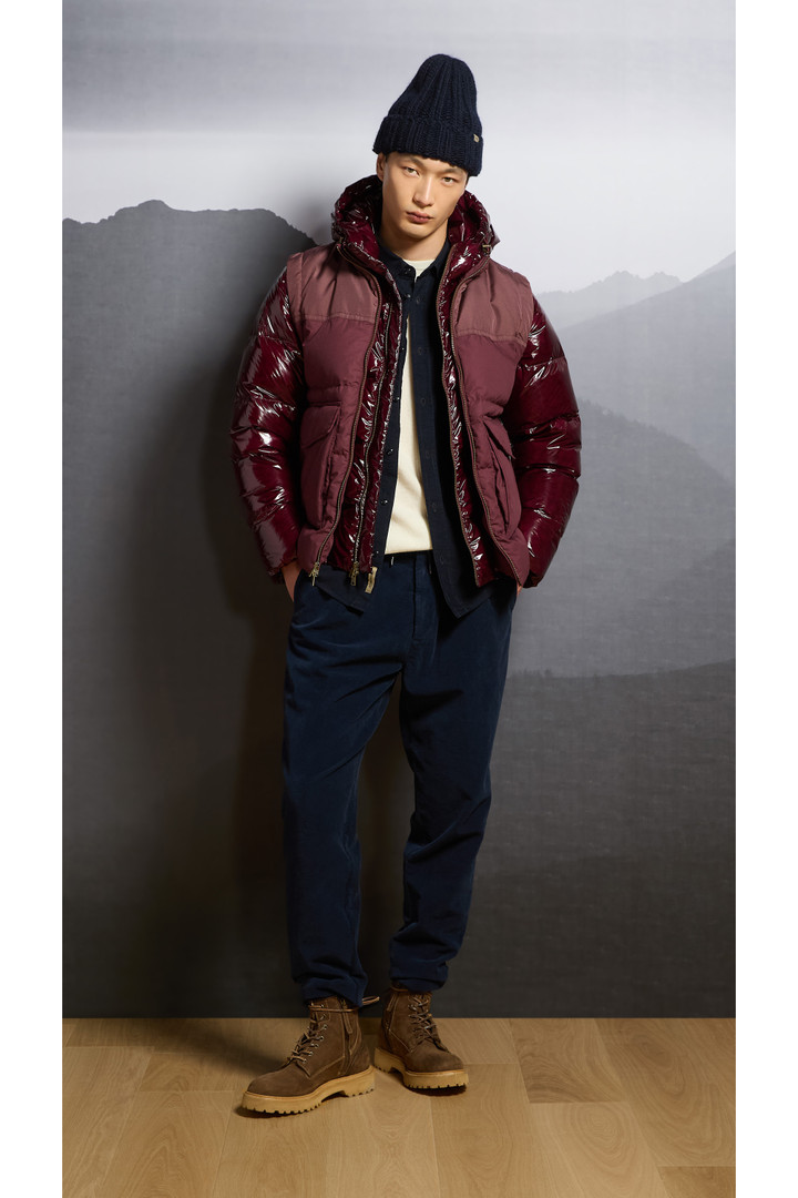 Ribbed Beanie in Wool and Alpaca Blend Blue photo 5 | Woolrich