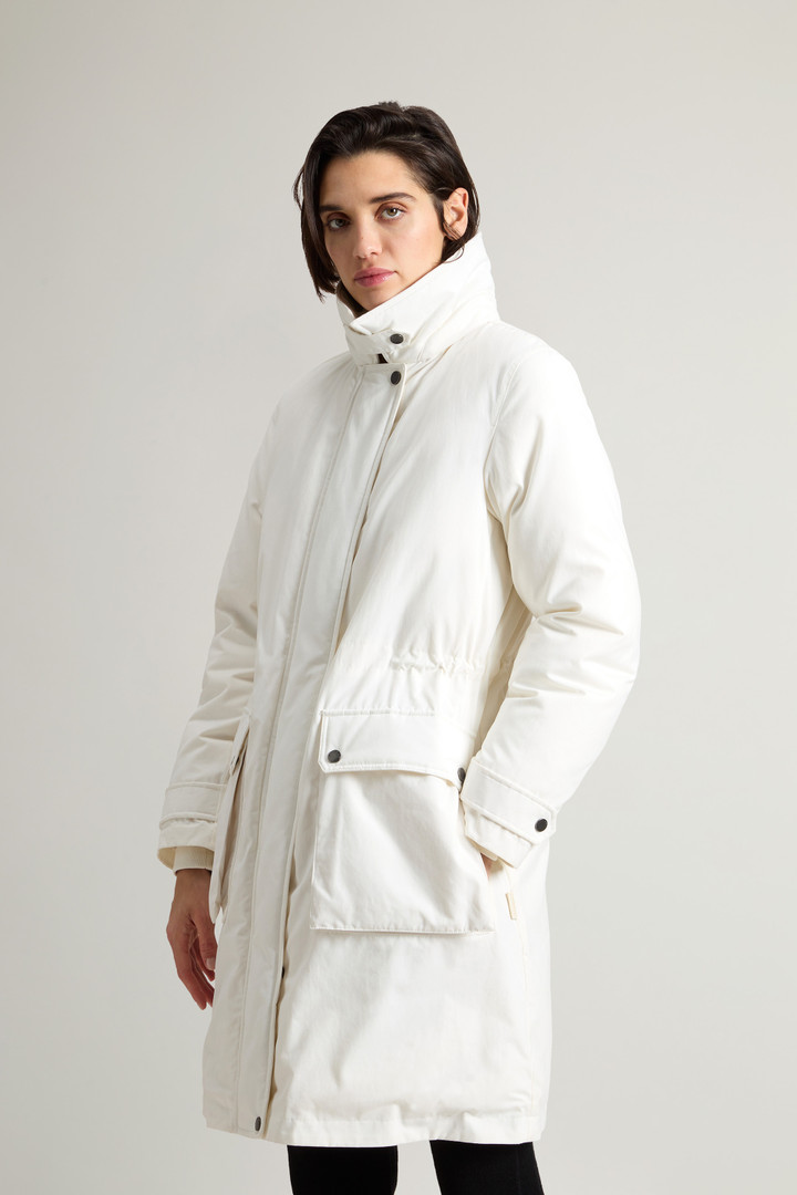 Arctic Parka in Mountain Cloth with Removable Hood and Fur White photo 4 | Woolrich