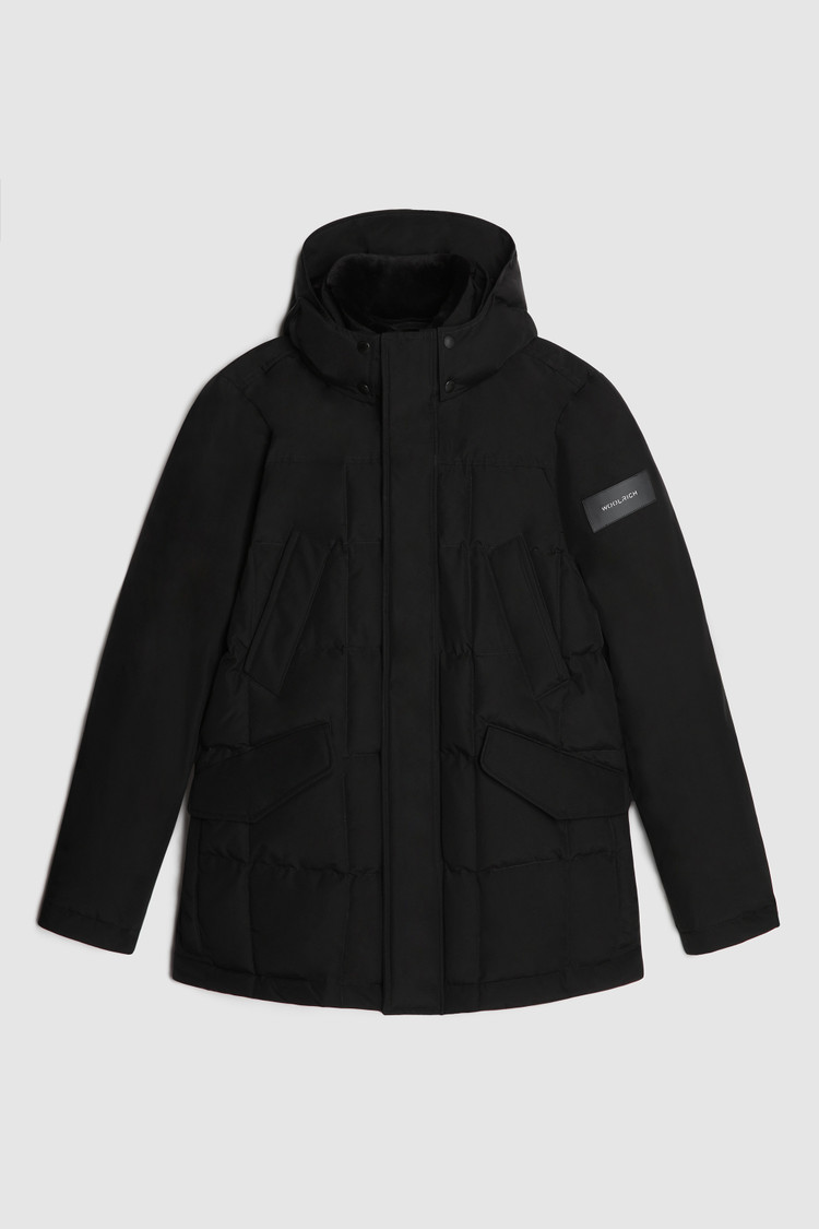 Wattierte Feldjacke Blizzard mit verdecktem Verschluss