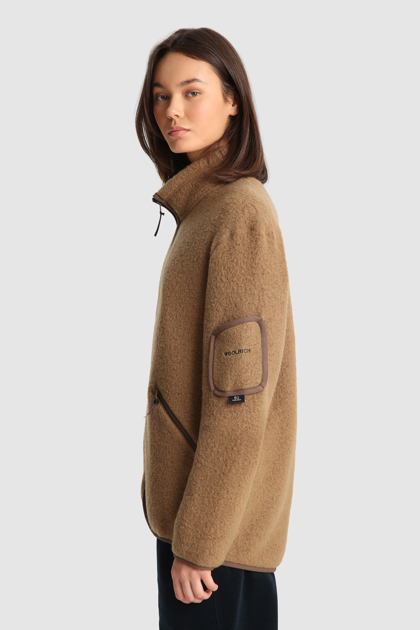 Pull Terra Light Melton avec fermeture éclair