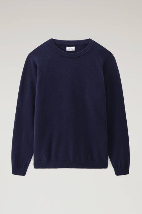 Luxe Crewneck in Pure Cashmere Blue | Woolrich