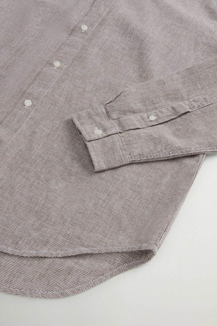 LINEN SHIRT YD Brown photo 7 | Woolrich