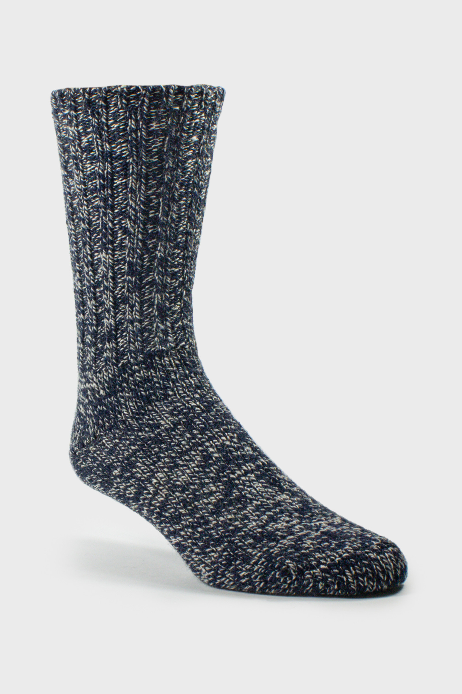 Merino Solid Socks - Made in the USA Black photo 2 | Woolrich