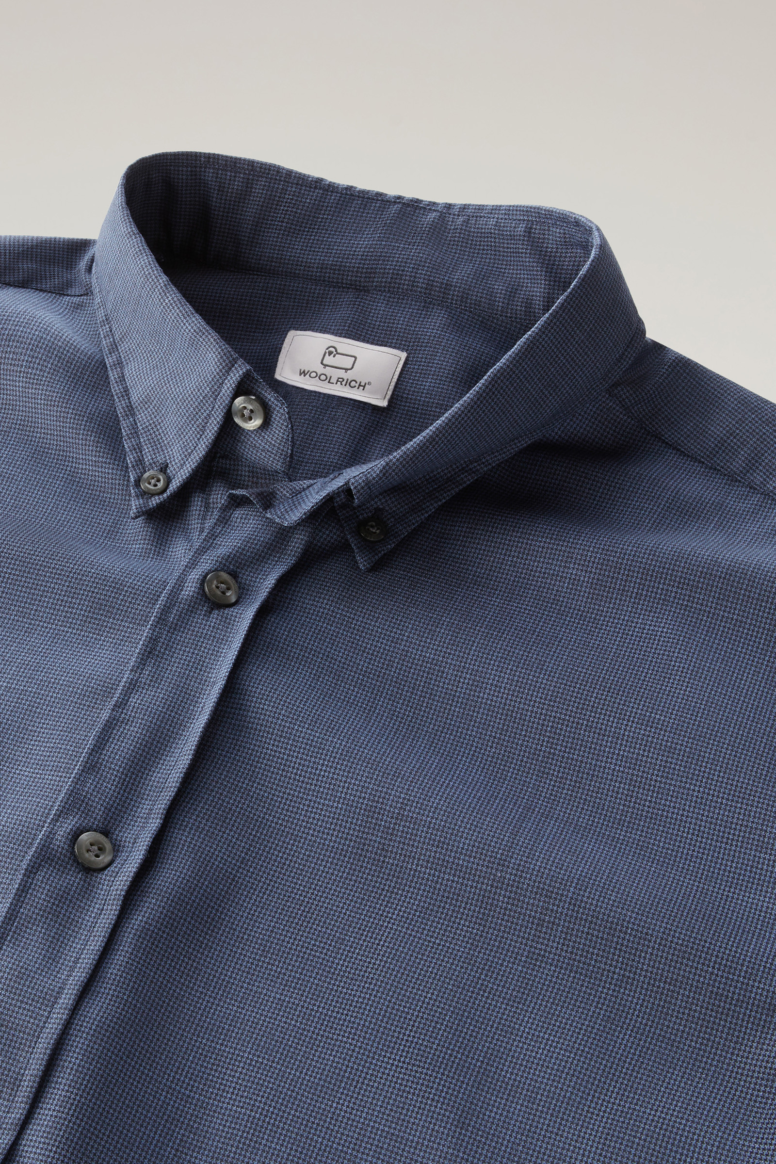Shirt in Cool Virgin Merino Wool Blue photo 6 | Woolrich