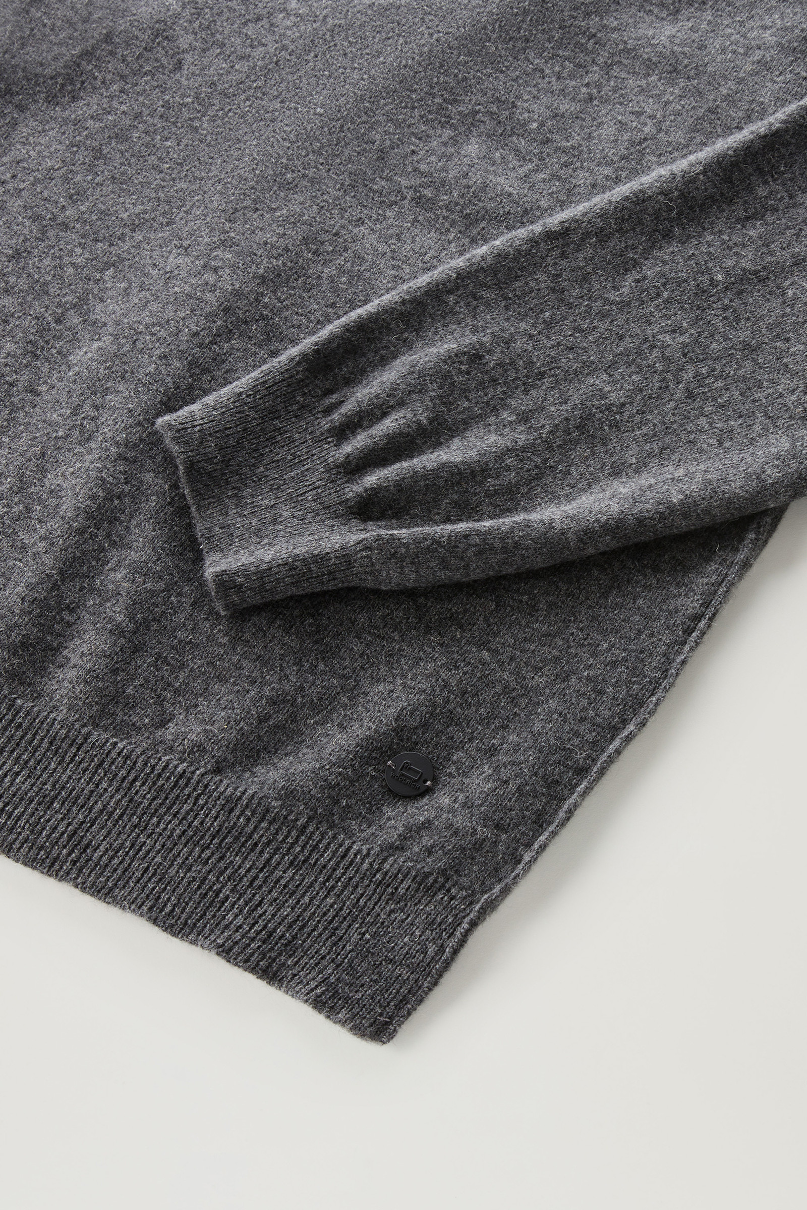 Poloshirt met lange mouwen van merino-wolmix grey photo 7 | Woolrich