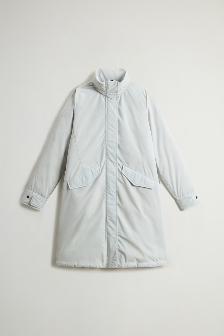 Long Cloud Jacket with Foldaway Hood Gray photo 5 | Woolrich