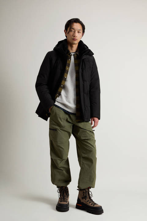 Blizzard Field Jacket in Ramar Cloth Black | Woolrich