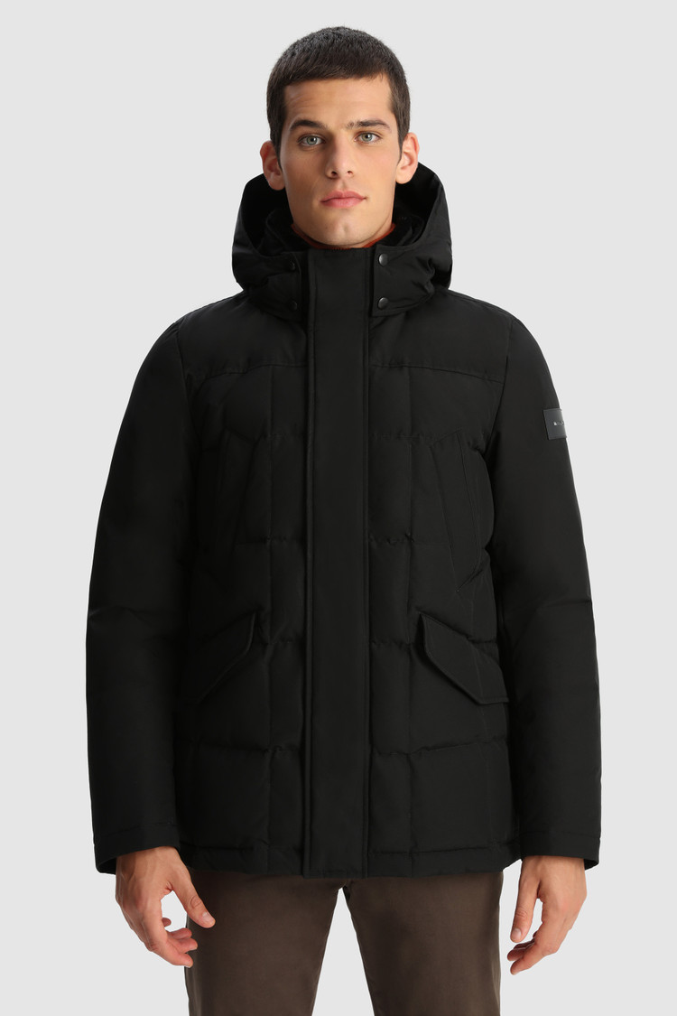 Wattierte Feldjacke Blizzard mit verdecktem Verschluss