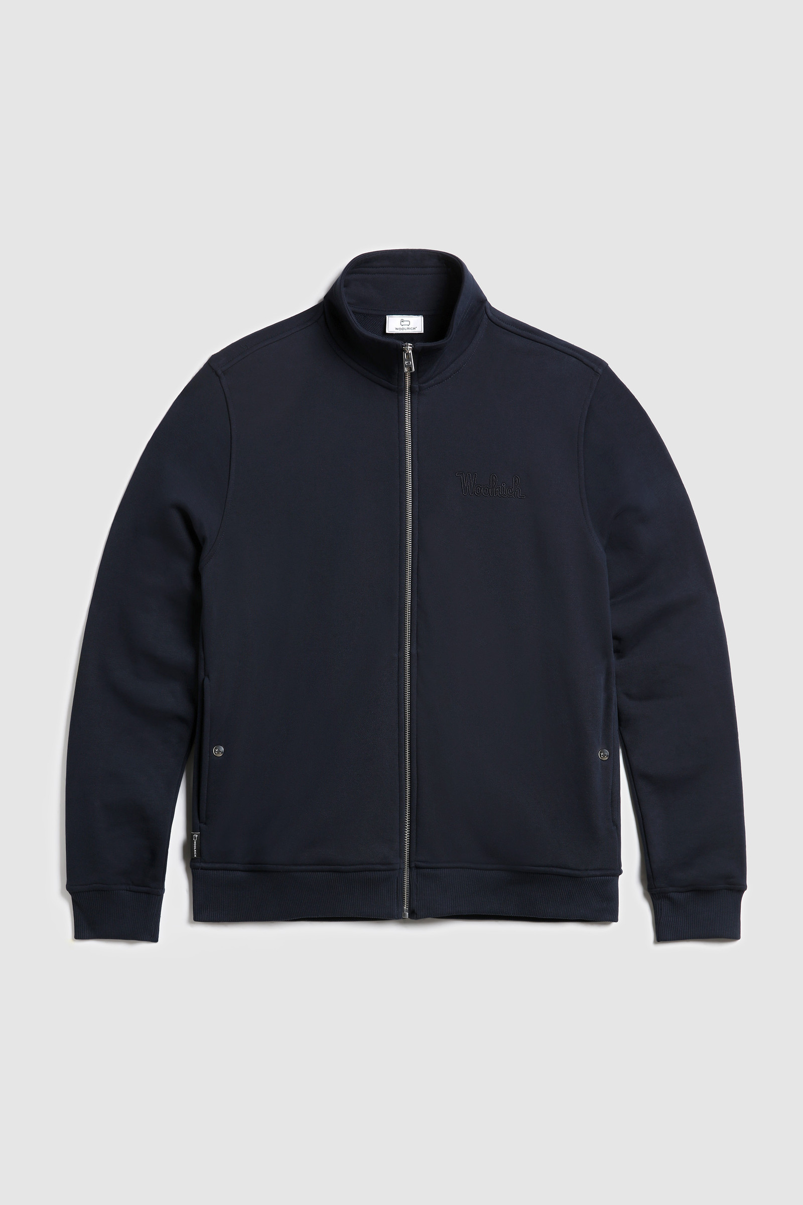 Sweat Luxe Track avec logo vintage brodé bleu photo 4 | Woolrich