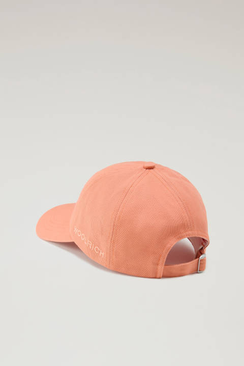 Logo Baseball Cap in Pure Cotton Twill Pink photo 2 | Woolrich