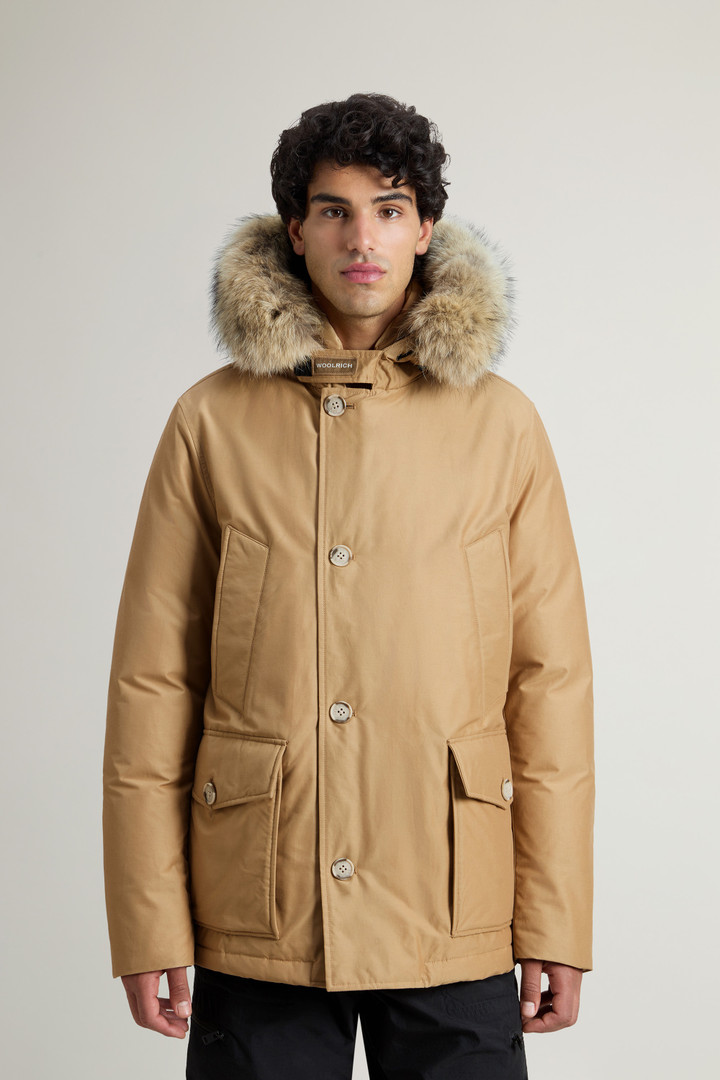 Men's Arctic Anorak in Ramar Cloth with Detachable Fur beige | Woolrich US