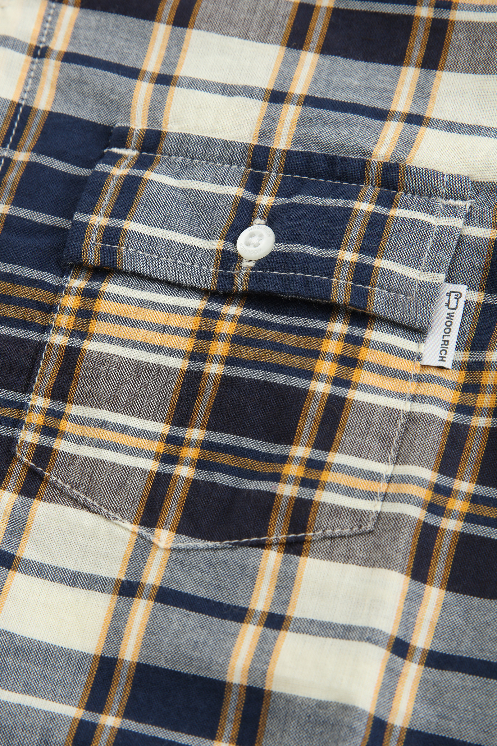 Camisa abotonada de popelina de niño marrón photo 4 | Woolrich
