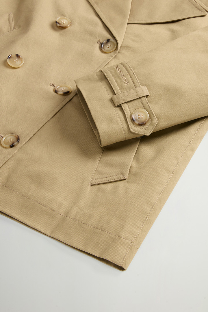 Pure Cotton Pea Coat Beige photo 7 | Woolrich