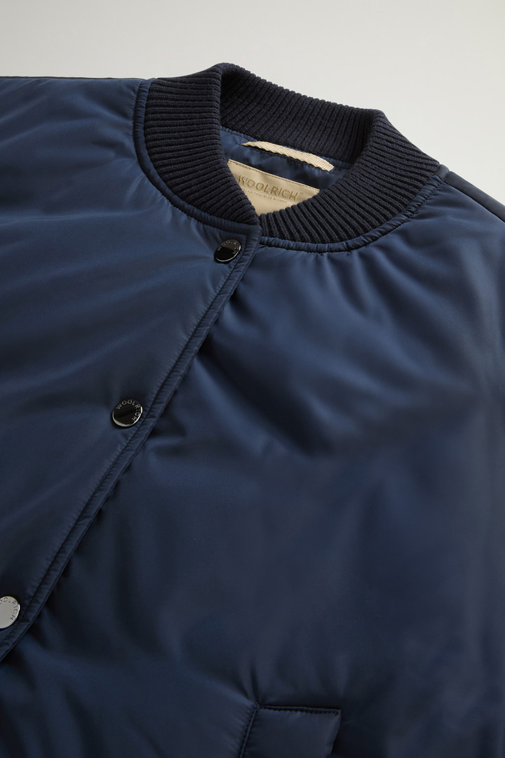 Nylon Hybrid Bomber Blue photo 6 | Woolrich