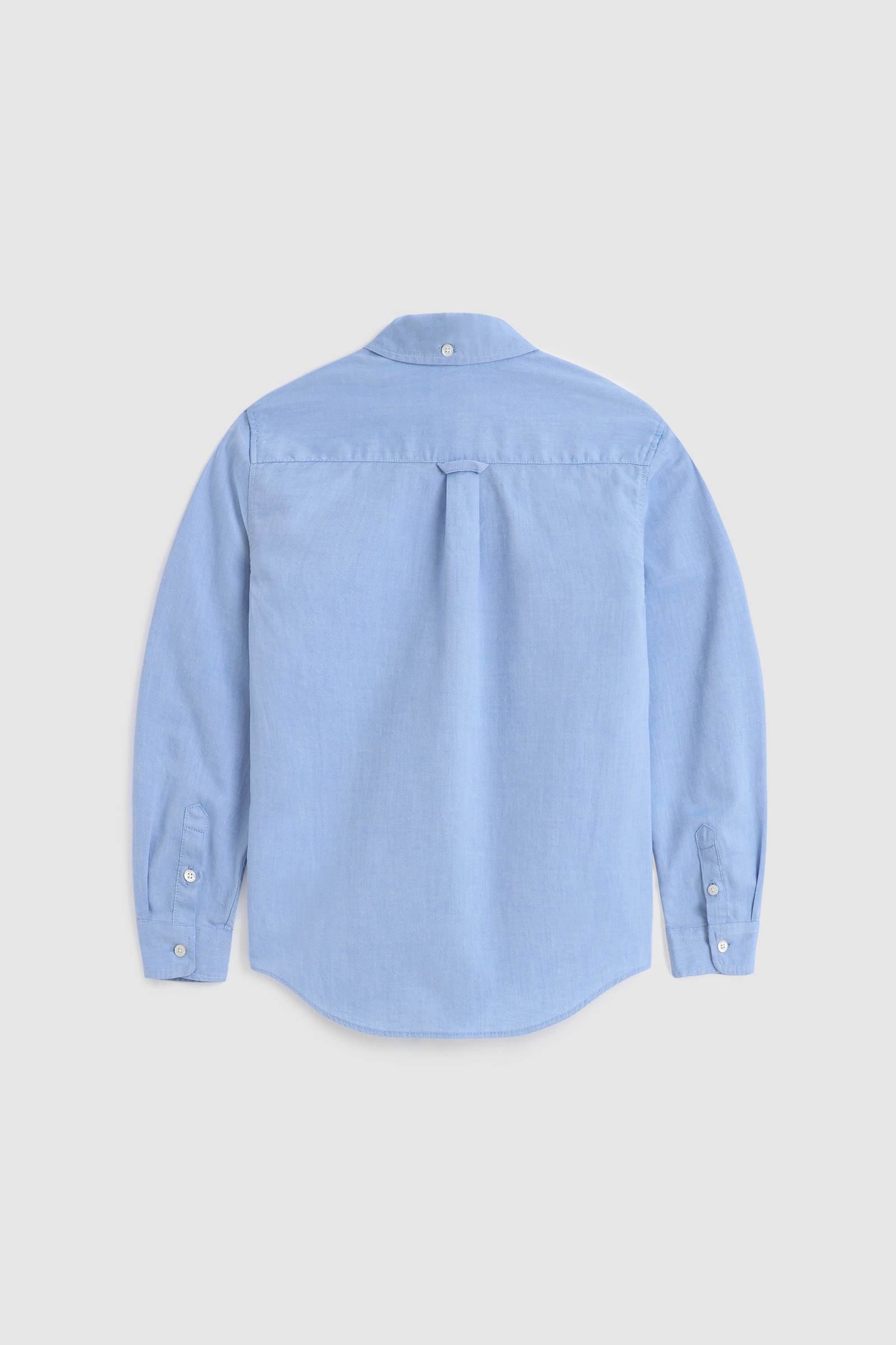 Boy's Button-Down Oxford Cotton Shirt Blue photo 2 | Woolrich