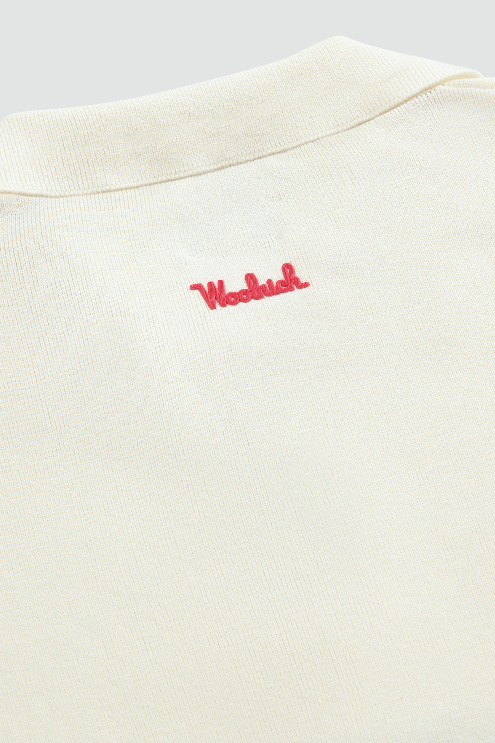 Striped Cotton Polo Shirt White photo 6 | Woolrich