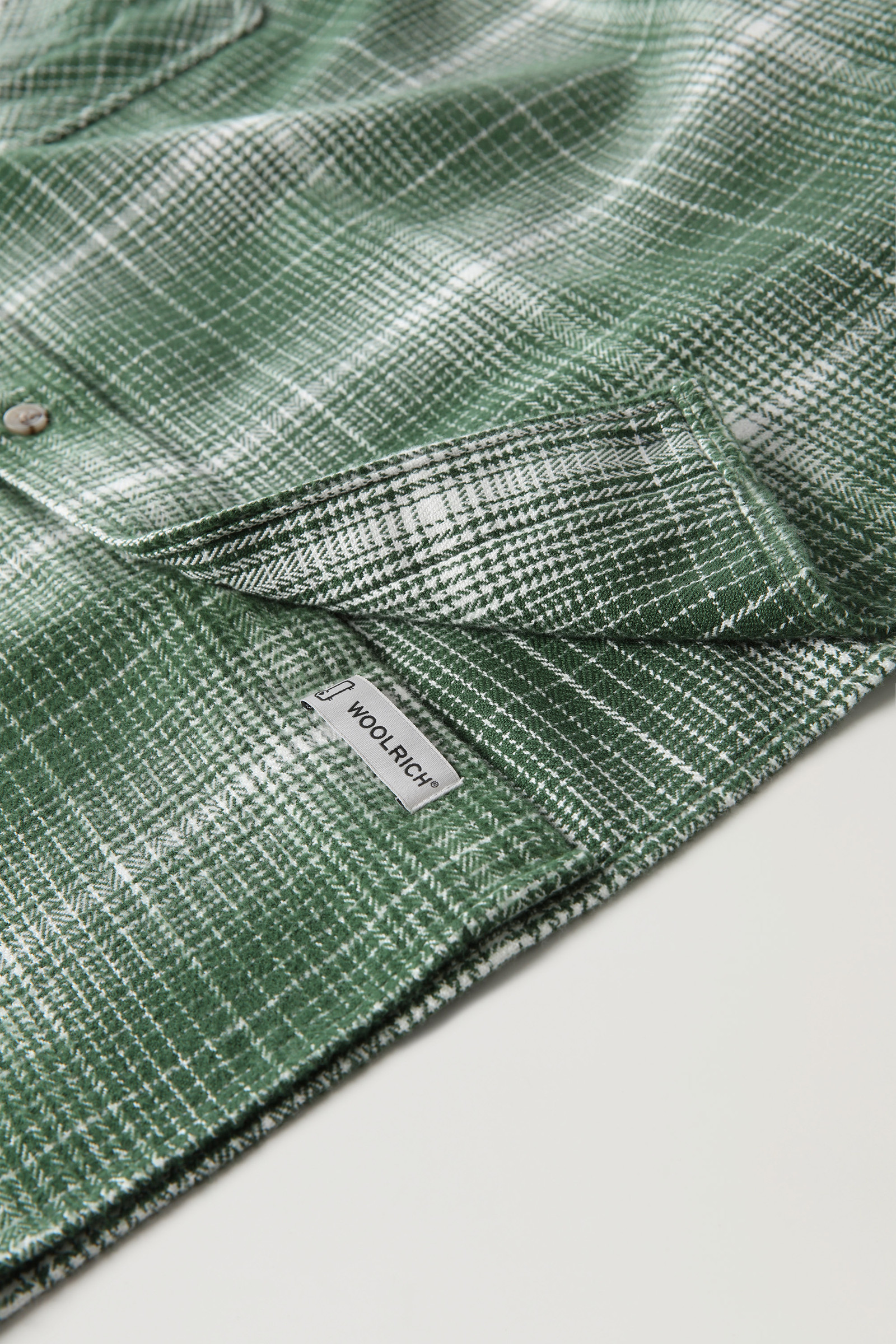 Särmä Wool Flannel Shirt, Green, Medium Regular