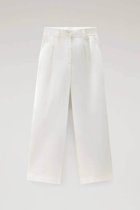 Pure Cotton Poplin Pants White photo 2 | Woolrich