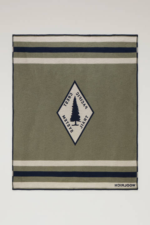 U.S. Trails Blanket in Pure Cotton Blue photo 2 | Woolrich