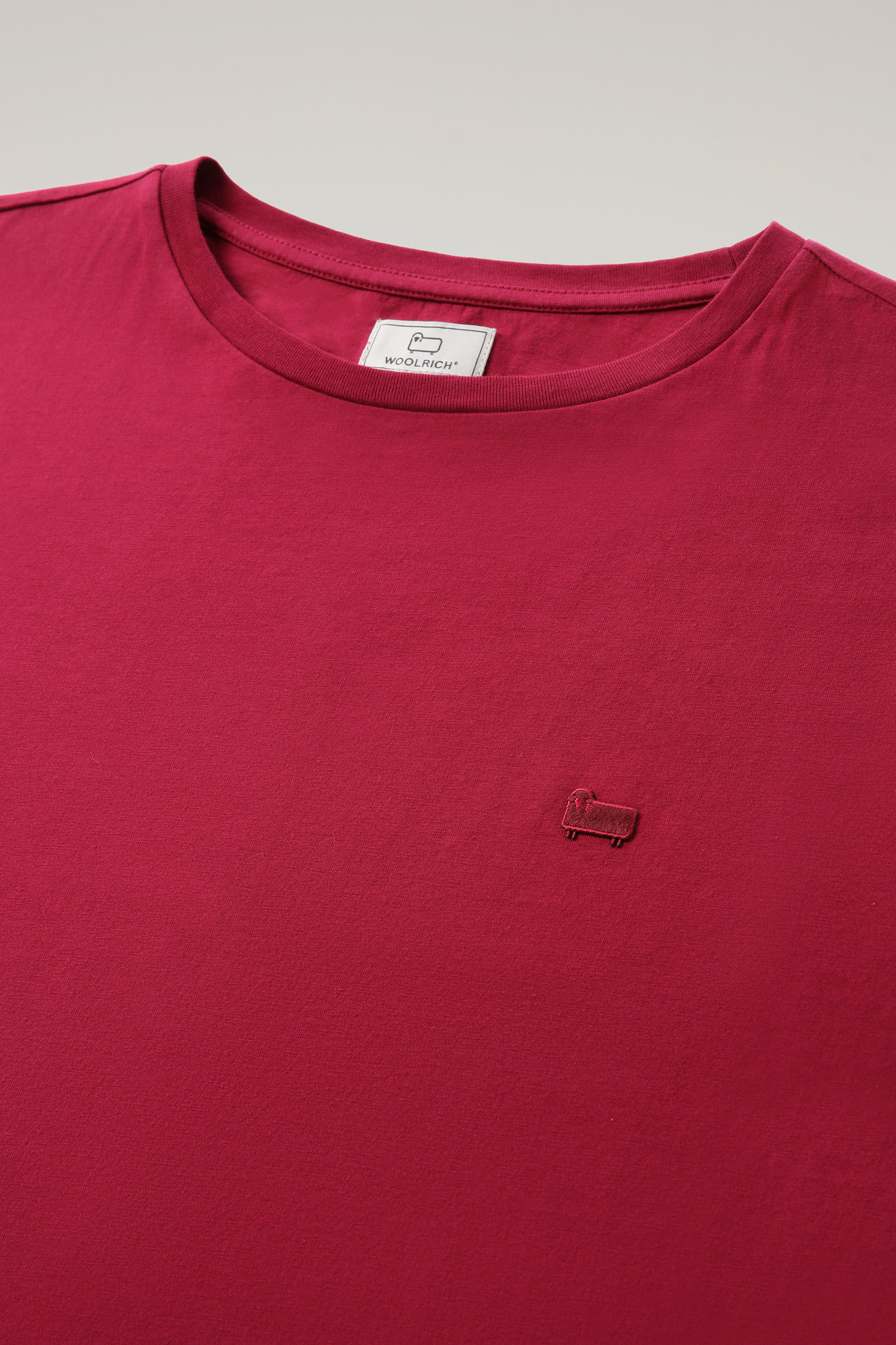 Cotton Logo T-shirt Red photo 6 | Woolrich