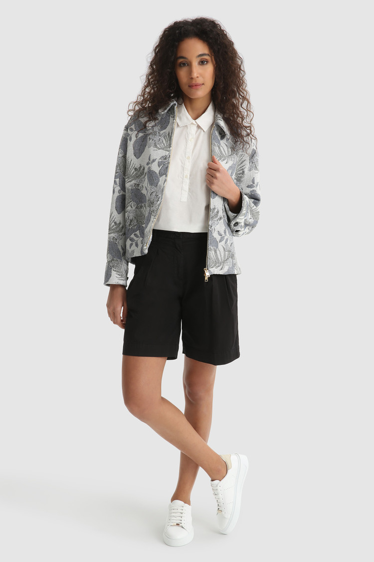 Popeline blouse Henley