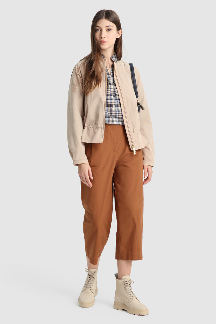 Leichte Bomberjacke City mit Kordelzug Beige photo 2 | Woolrich