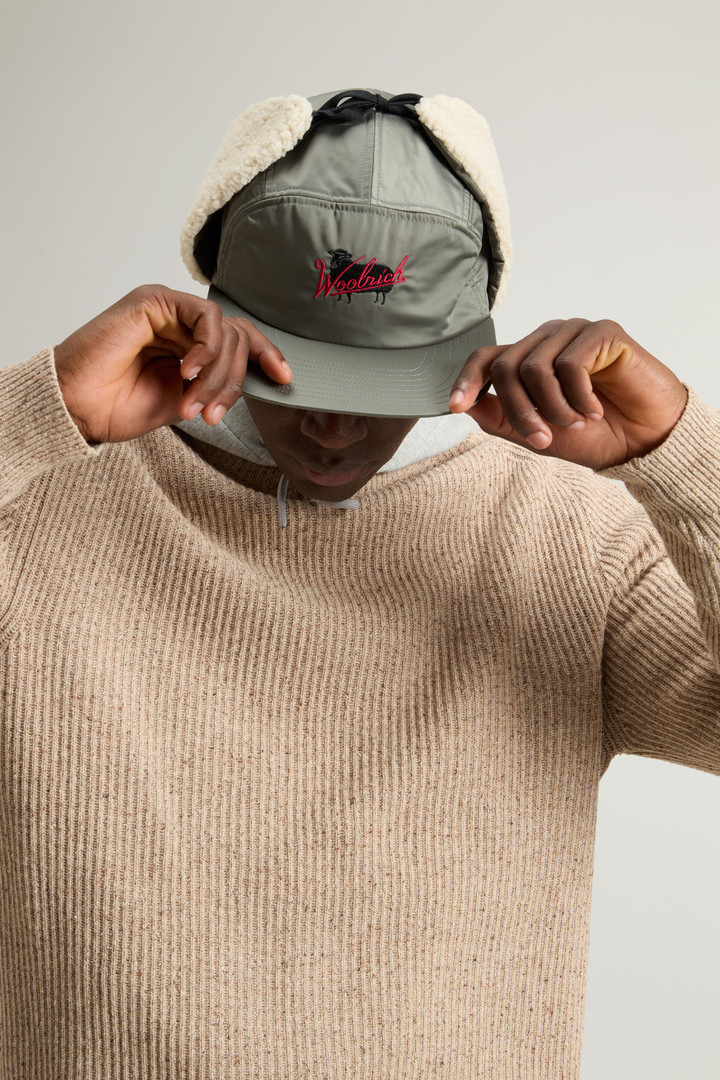 BOUTONNE CREWNECK Beige photo 4 | Woolrich