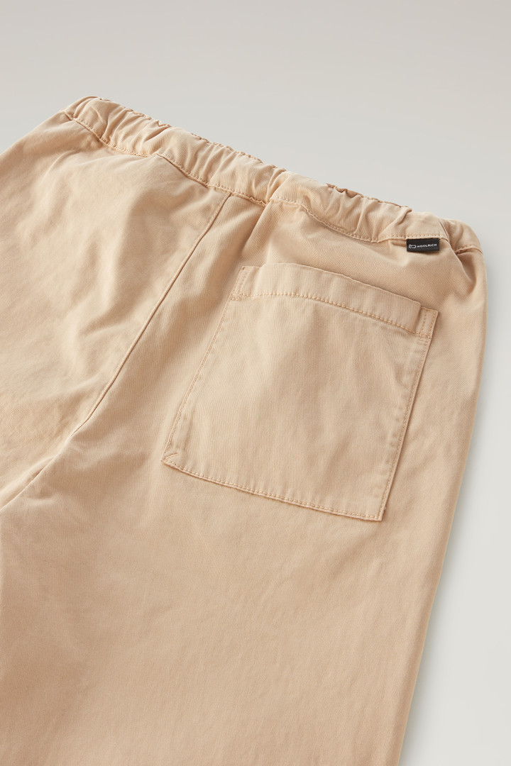 Pantalones de niño teñidos en prenda de algodón elástico Beige photo 4 | Woolrich