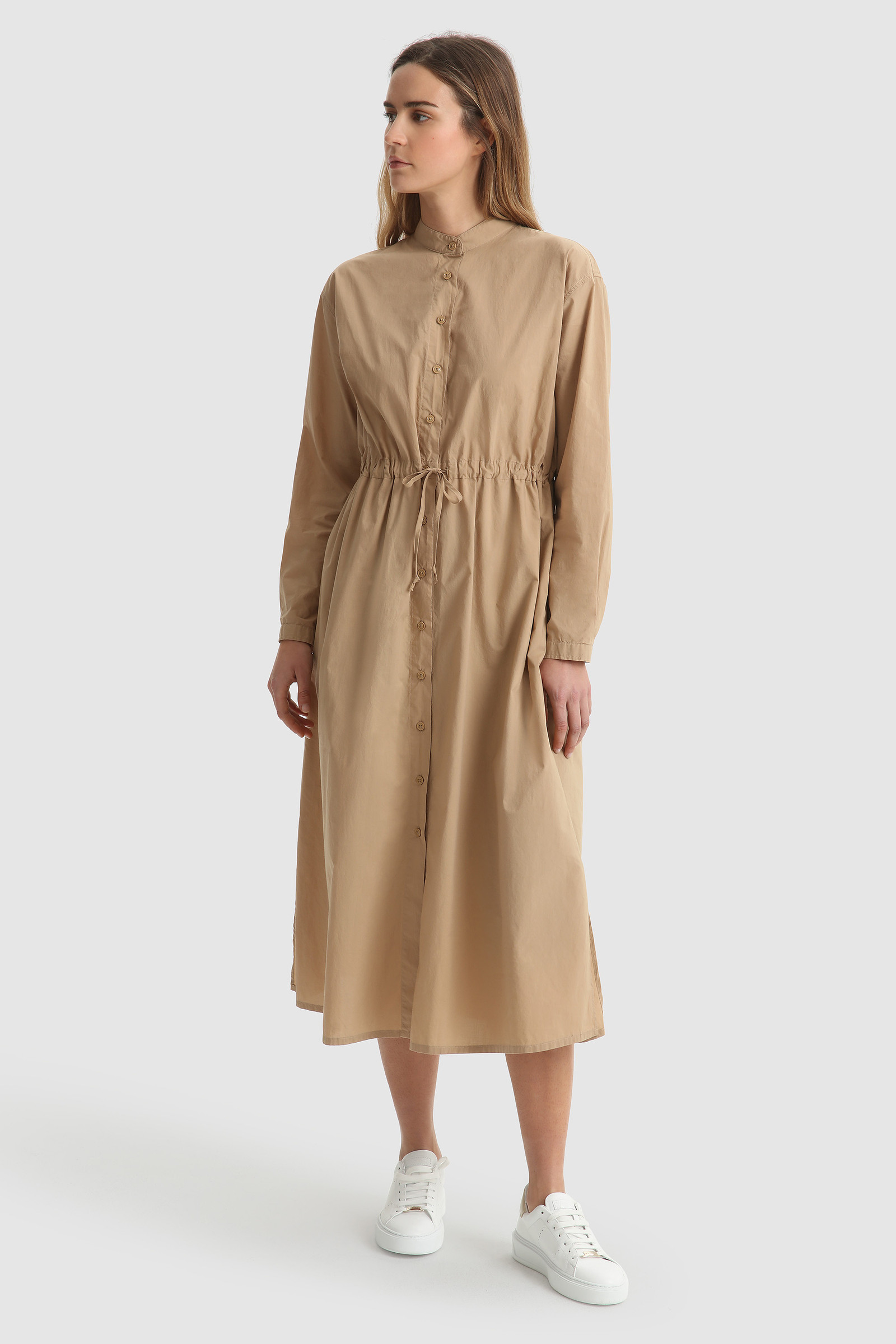 Long-sleeve Popeline dress