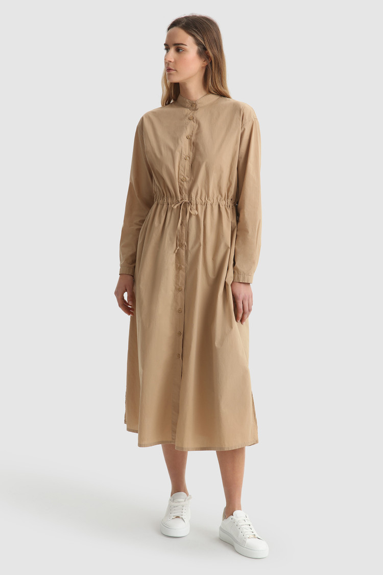 Long-sleeve Popeline dress