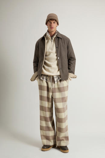 Keating Overshirt in Recycled Italian Wool Blend Brown | Woolrich