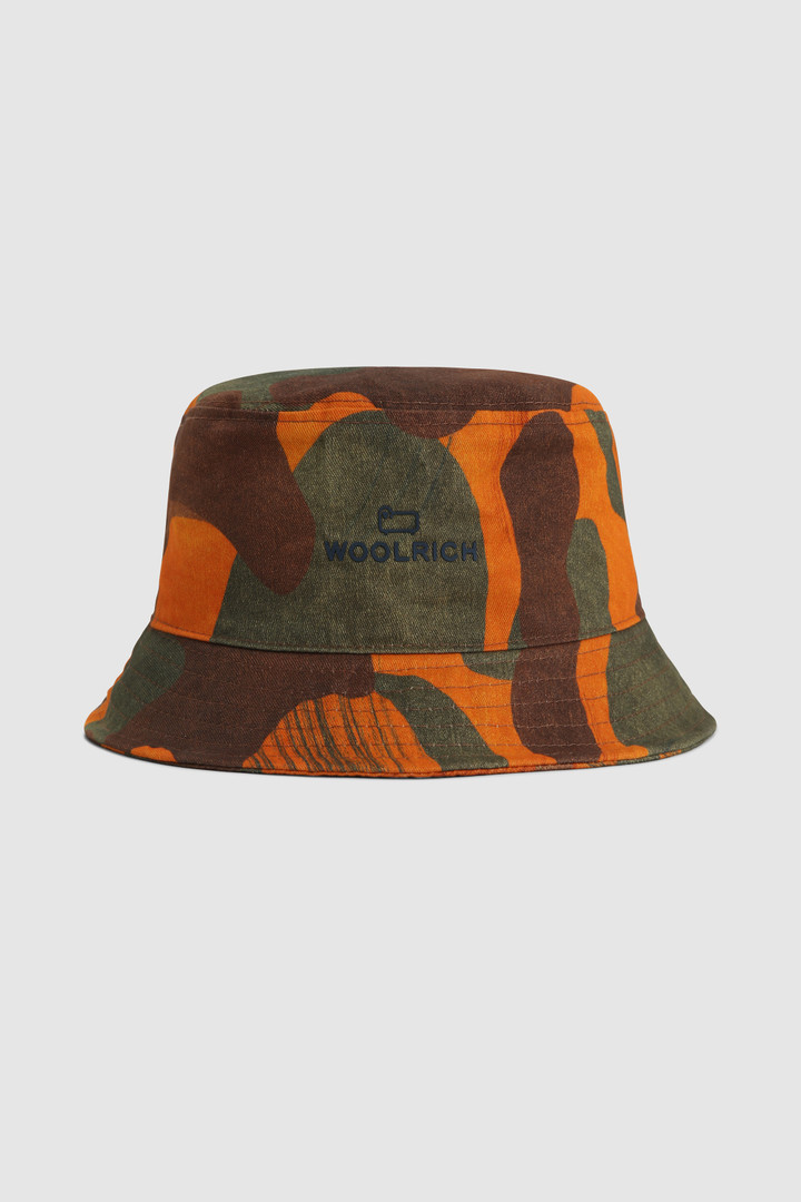 Cappello da pescatore con stampa camouflage arancione | Woolrich
