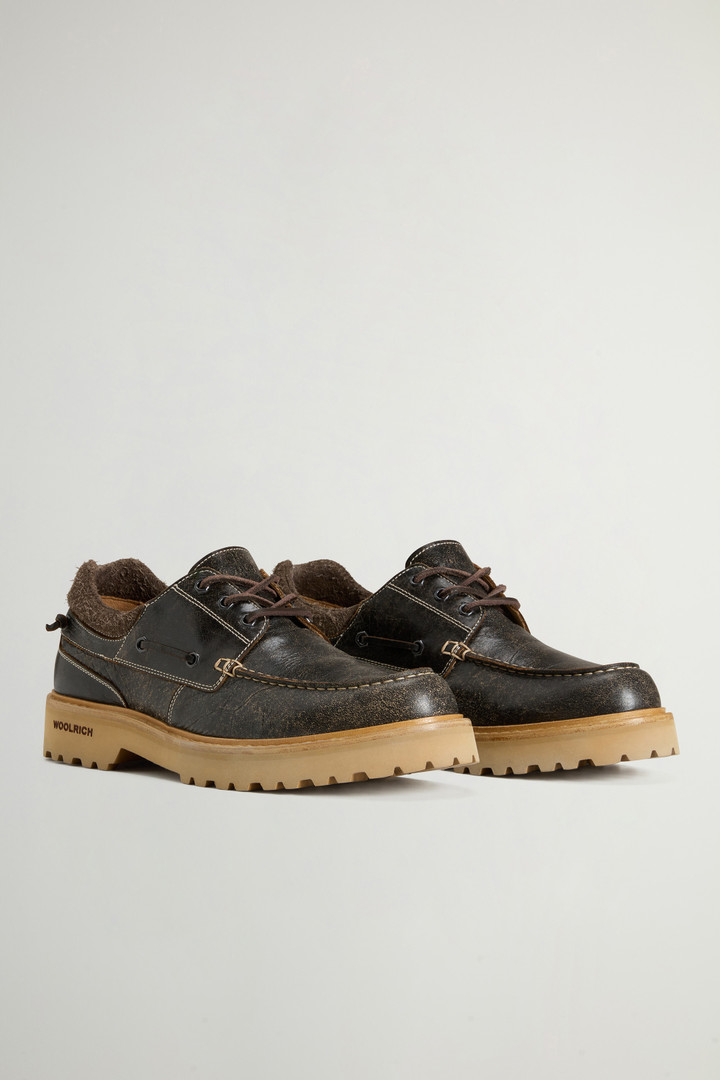 Rock Loafers in Suede and Nubuck Black photo 2 | Woolrich