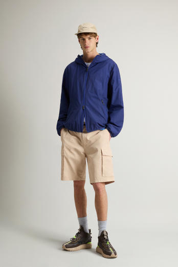 Ultralight Hooded Jacket in Light Mini Ripstop Blue | Woolrich