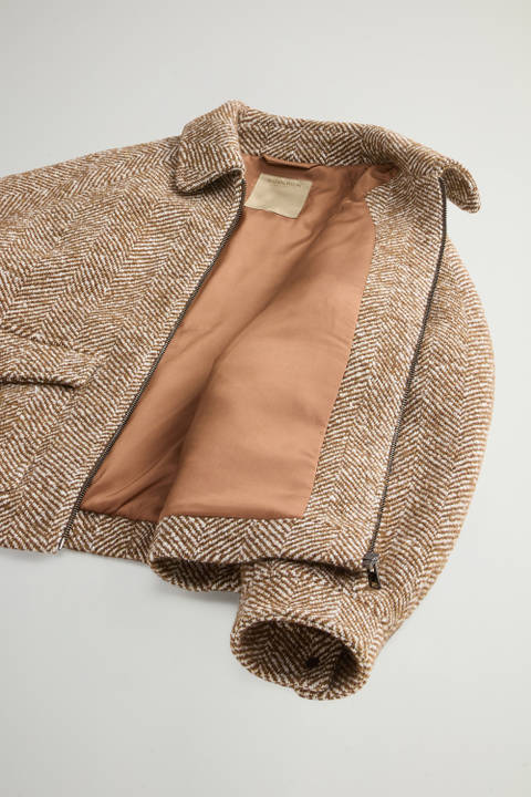 Surchemise en laine mélangée Khaki photo 2 | Woolrich